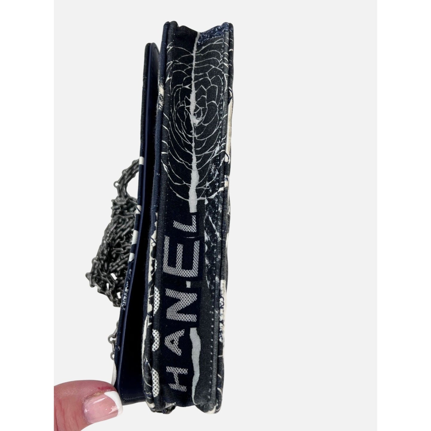 Chanel Reissue 2.55 Quilted Printed Canvas Wallet Clutch