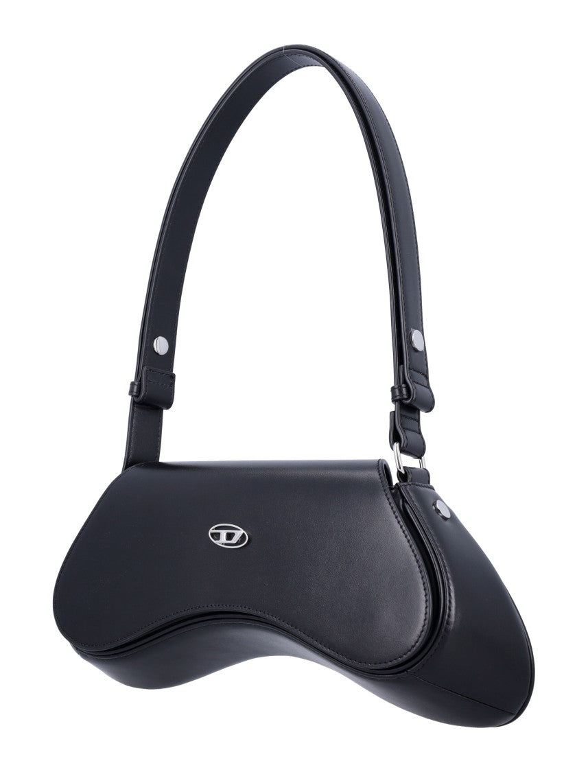 Diesel Black Leather Play Crossbody