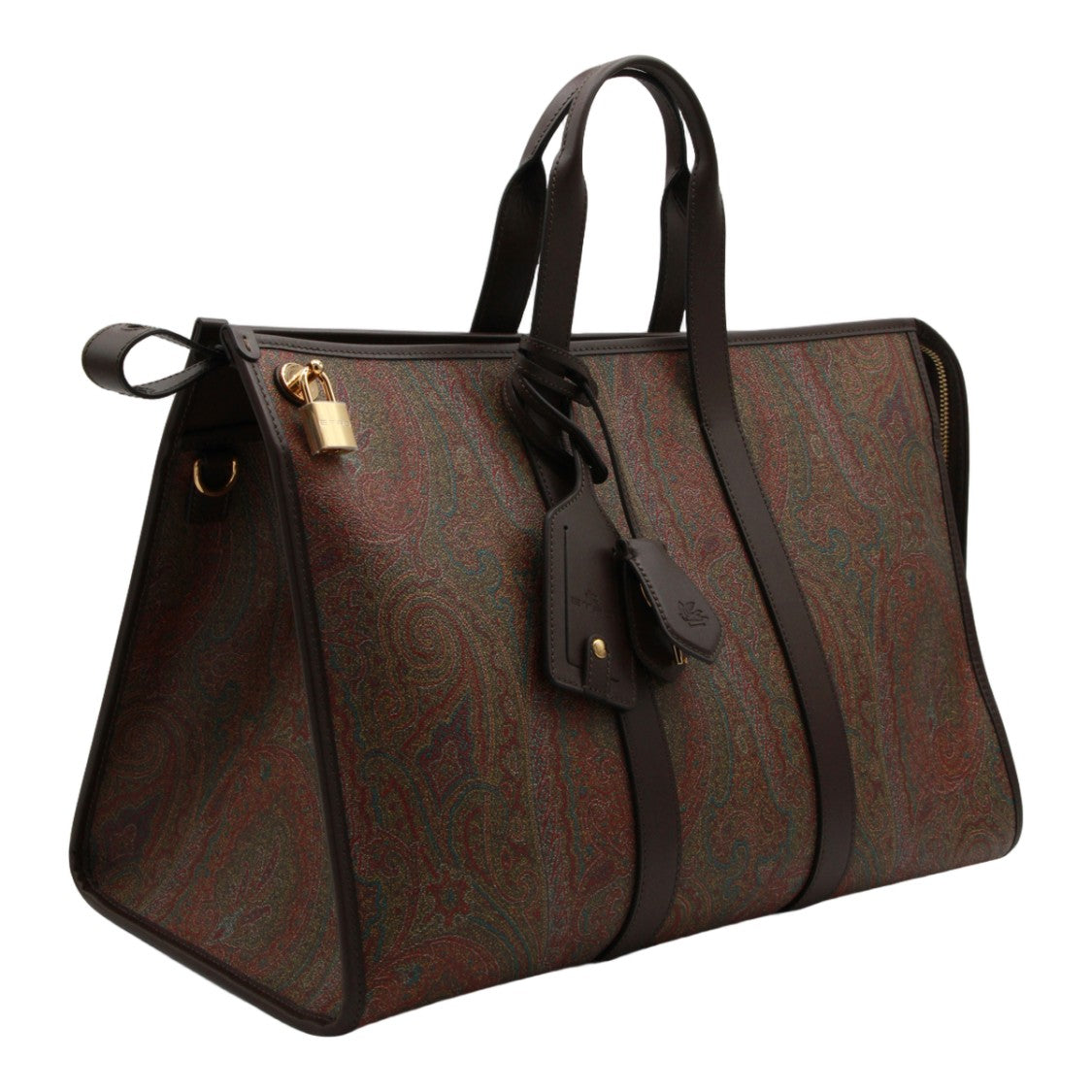 Etro Large Structured Bag With Classic Paisley Pattern