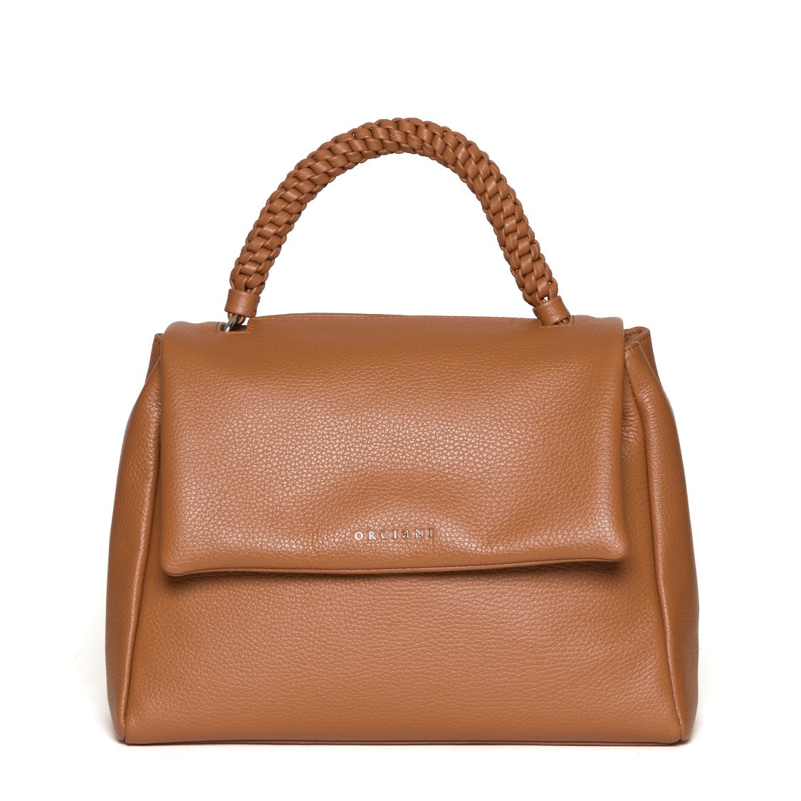 Orciani Brown Braided Leather Cigar Bag