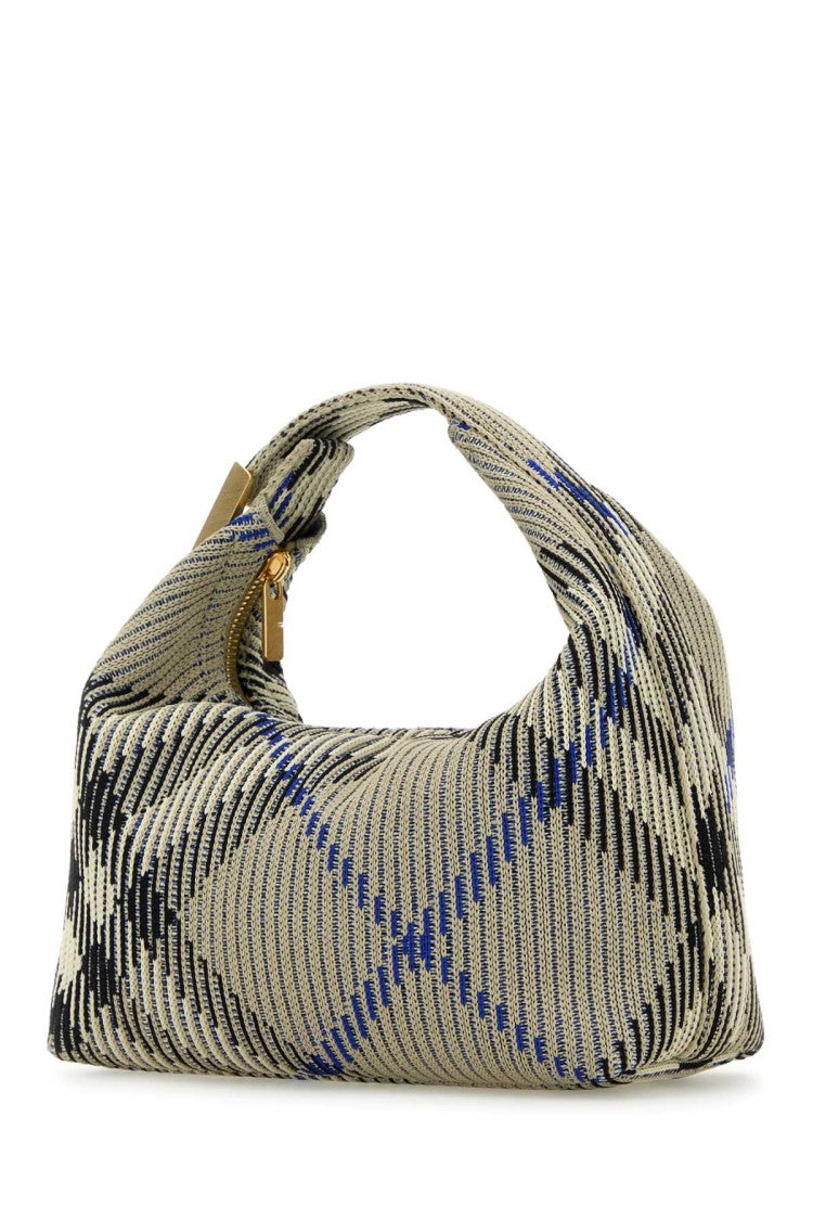 Burberry Embroidered Nylon Mini Peg Handbag