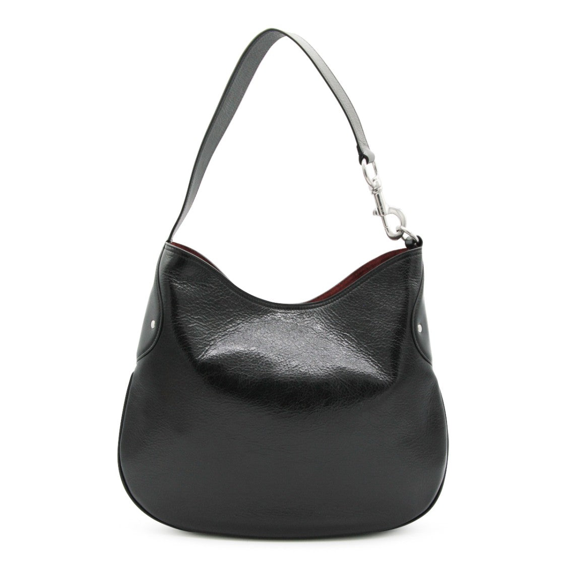 Mulberry Black Leather Hackney Shoulder Bag