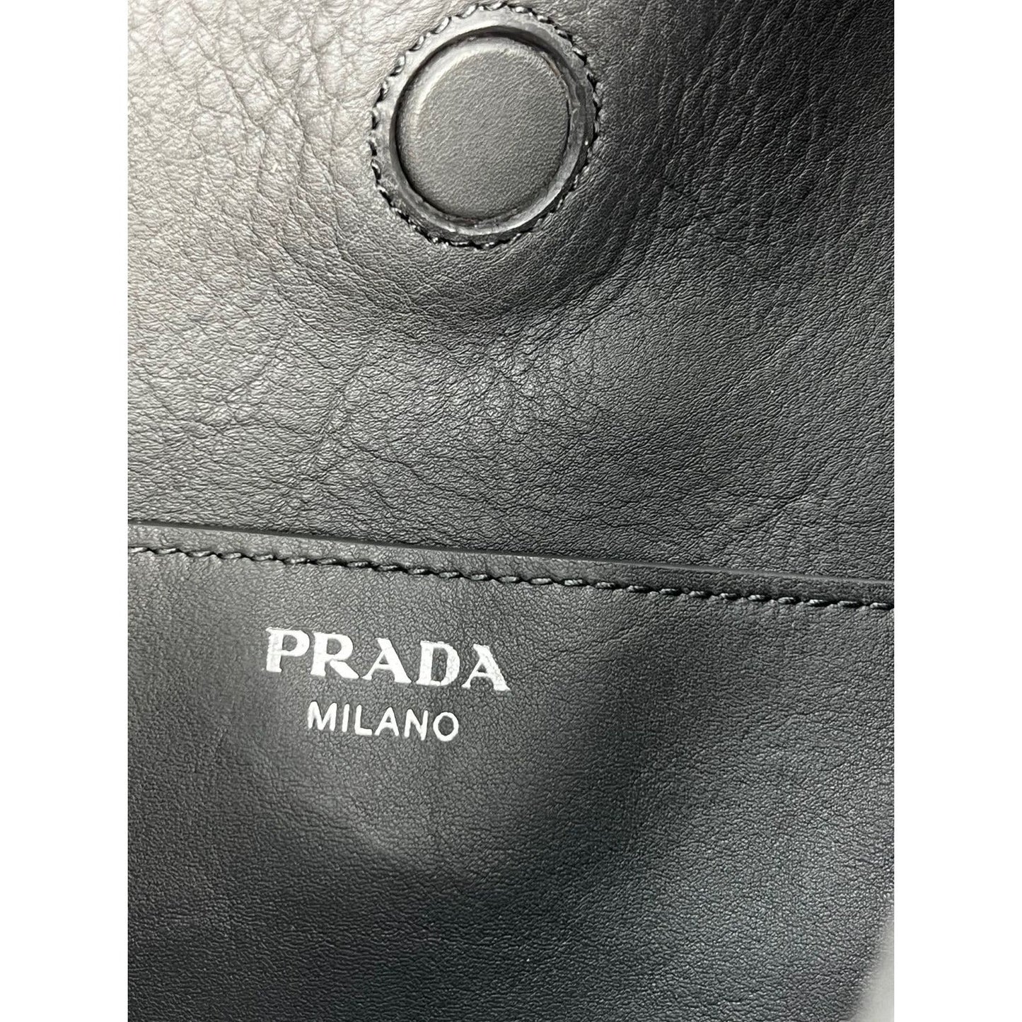 Prada Vitello Daino Grey Hobo Bag