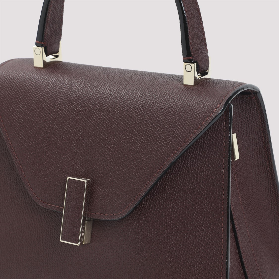 Valextra Amaranto Cachemire Iside Top Handle Mini Bag