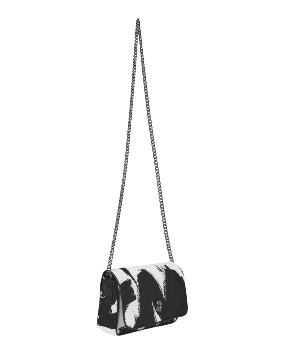 Alexander Mcqueen Small Graffiti Skull Shoulder Bag