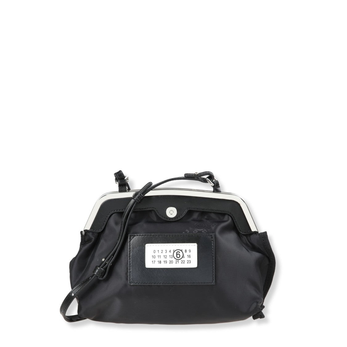 Mm6 By Maison Margiela Inside-Out Mini Pochette With Metallic Frame Closure