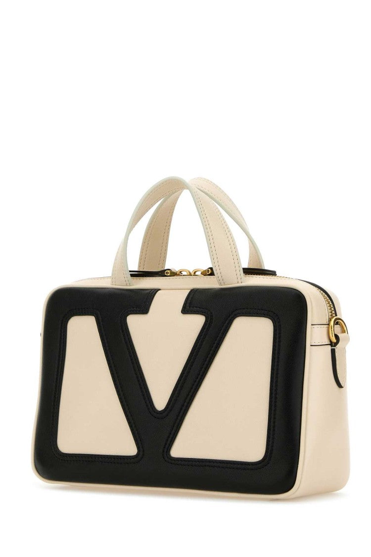 Valentino Garavani Ivory Leather Viva Superstar Handbag