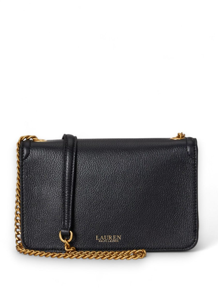 Lauren Ralph Lauren Textured Calf Leather Shoulder Bag