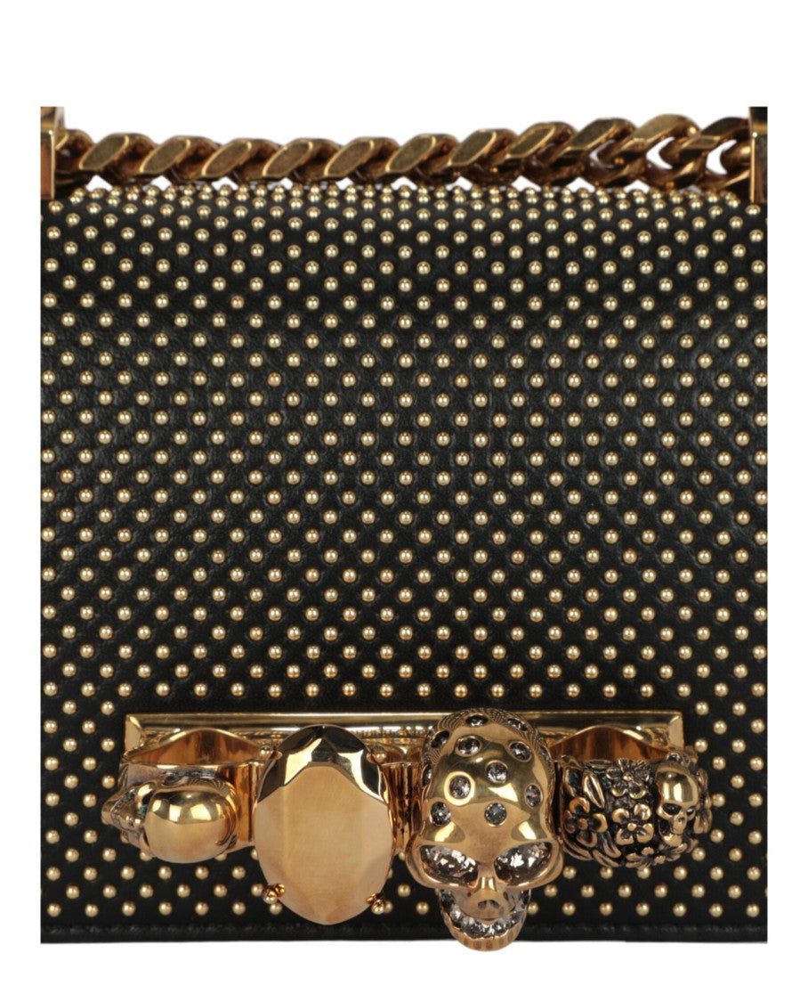 Alexander Mcqueen Mini Jewelled And Studded Shoulder Bag