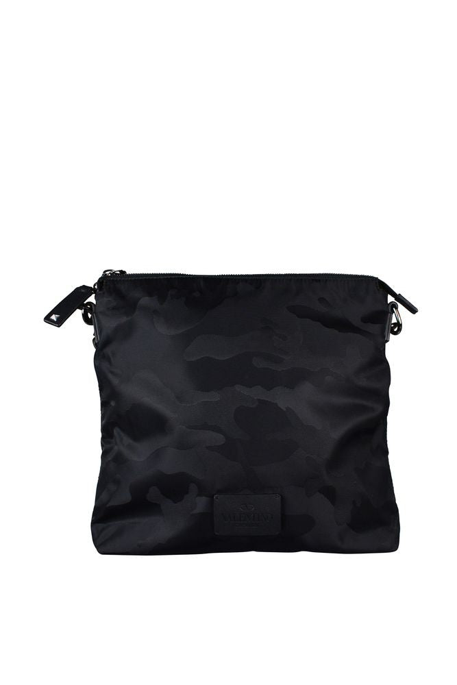 Valentino Garavani Rectangular Nylon Bag With Rockstud Accents