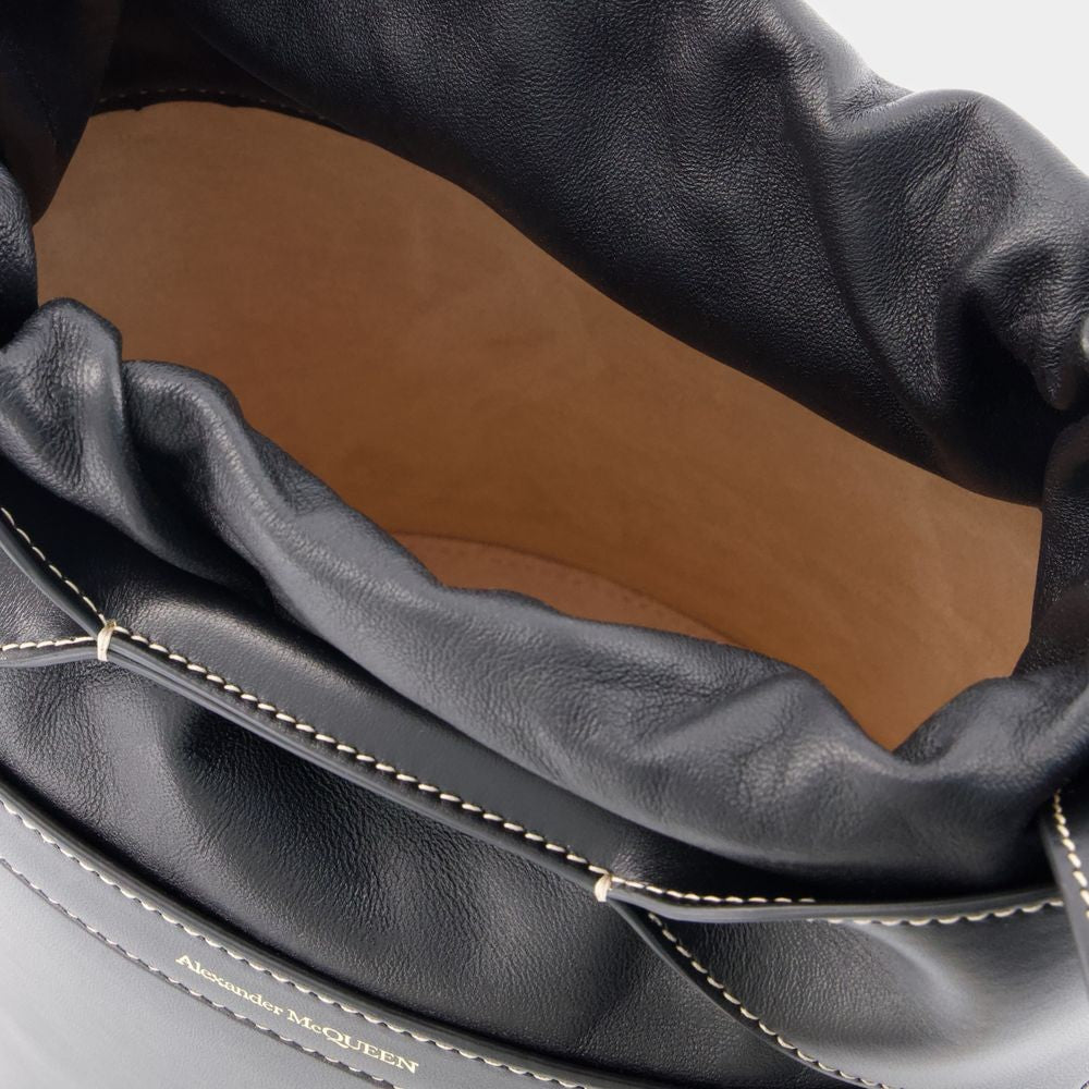 Alexander Mcqueen The Bucket Bow Crossbody - Leather - Black