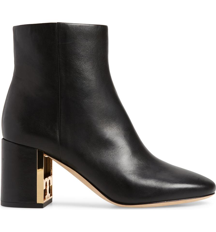 Tory Burch Black Gigi Logo Heel Boots/Booties
