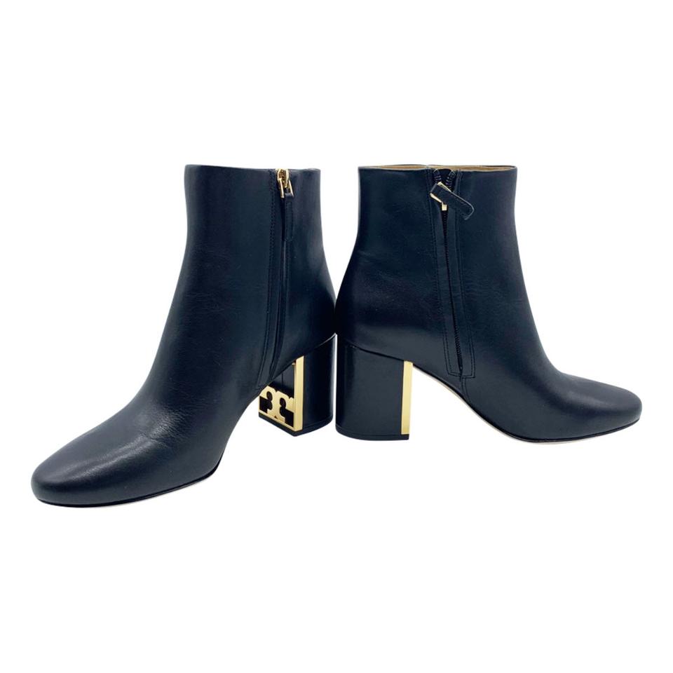 Tory Burch Black Gigi Logo Heel Boots/Booties