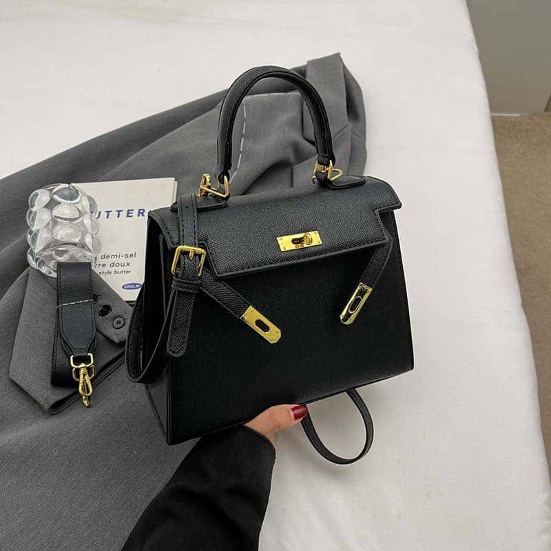 HERMÈS KELLY SELLIER 25CM – Women Bag | Luxury Leather Top Handle & Shoulder Bag (Black)