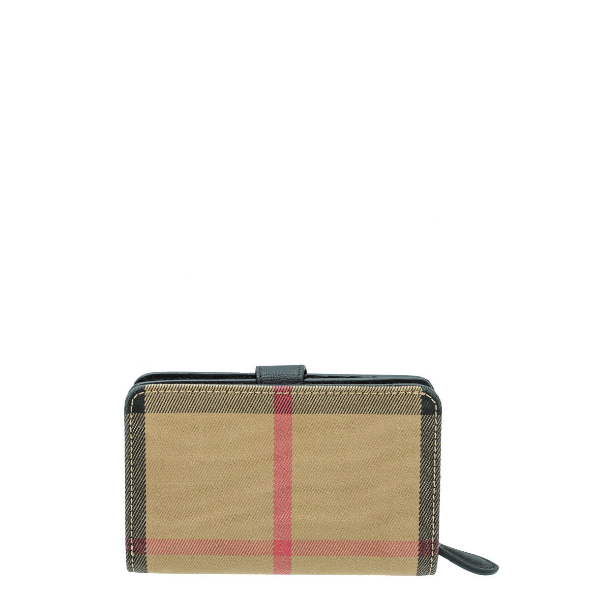 Burberry Bicolor House Check French Wallet