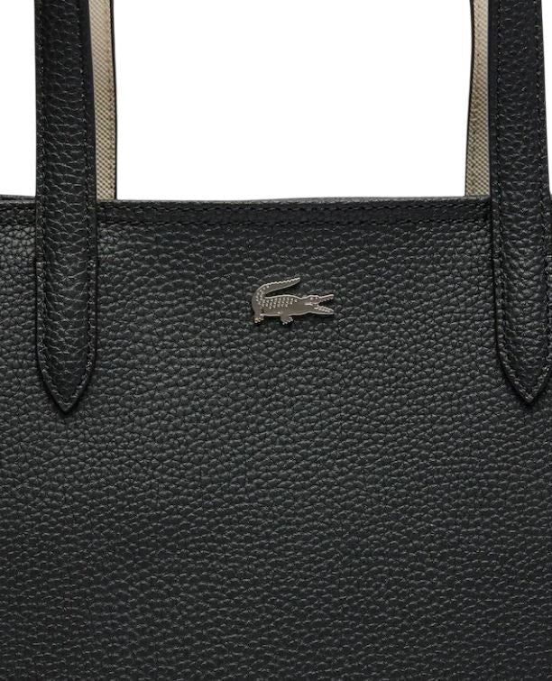 Lacoste Zip Shoulder Bag With Multiple Compartments