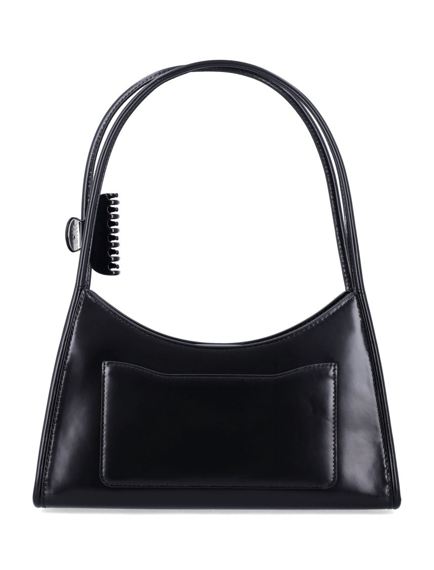Marc Jacobs Glam Claw Clip Leather Shoulder Bag