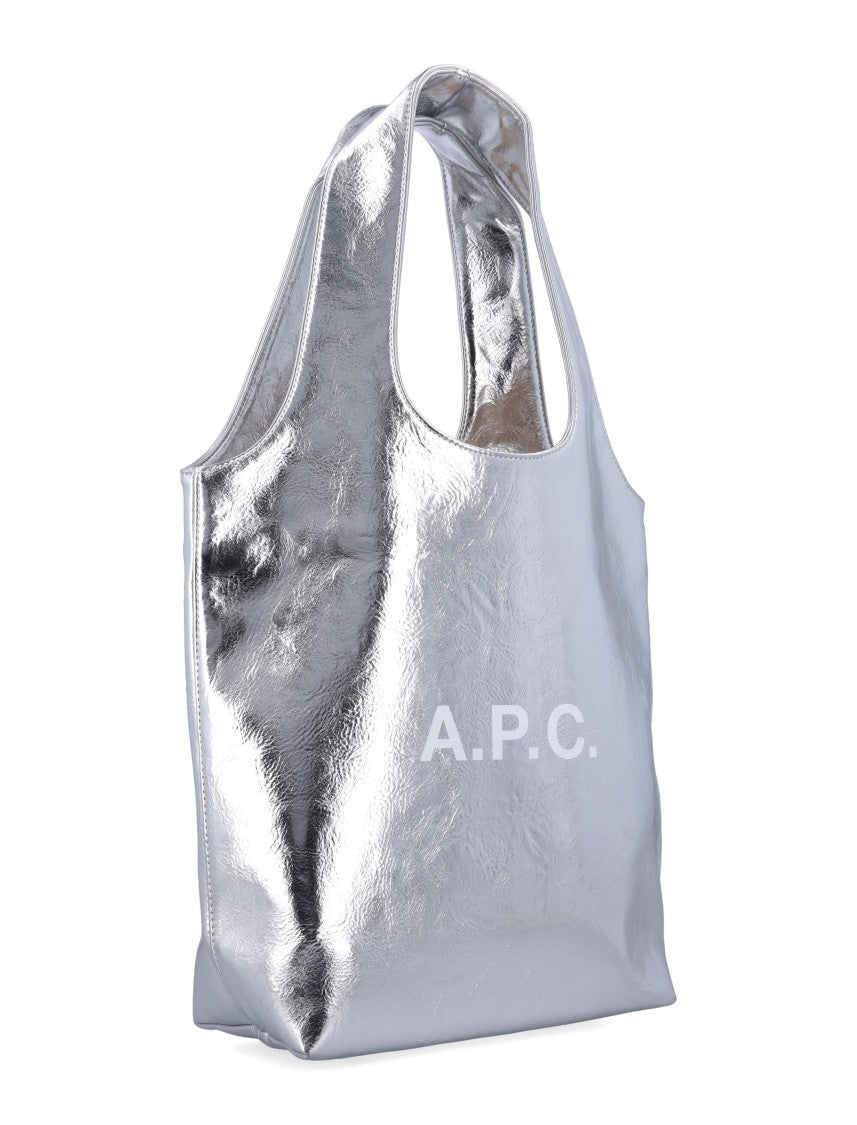 A.P.C. Contemporary Metallised Small Tote With Carry Options