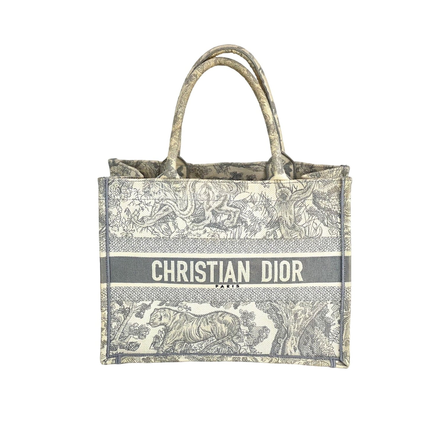 Dior Medium Book Tote Ecru Toile de Jouy