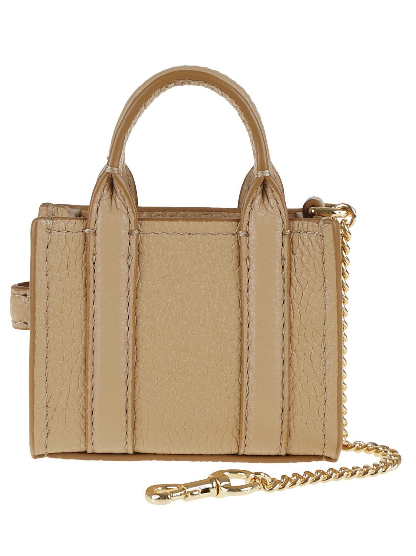 Marc Jacobs Brown Leather Crossbody Bag With Textured Finish
