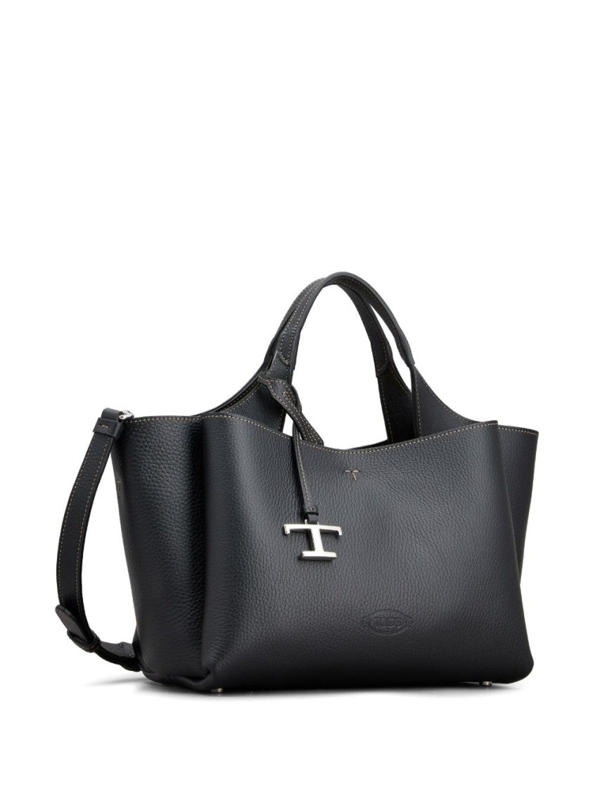 Tod's Grained Leather Tote Bag With Debossed Logo