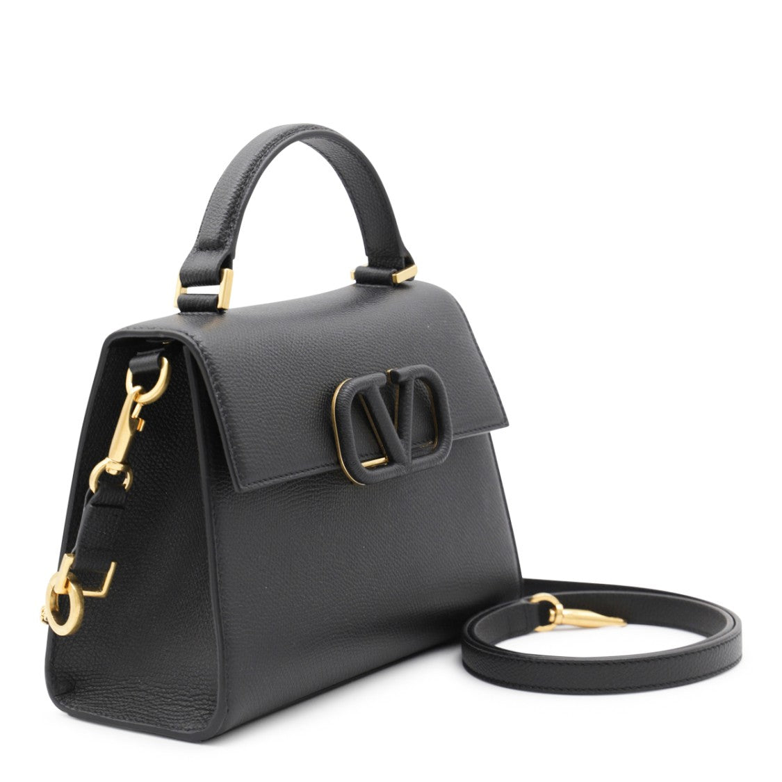 Valentino Garavani Structured Handbag With Pebbled Texture