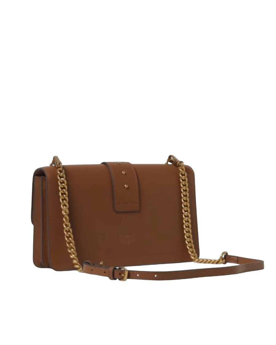 Pinko Brown Love Bag One Medium Shoulder Bag