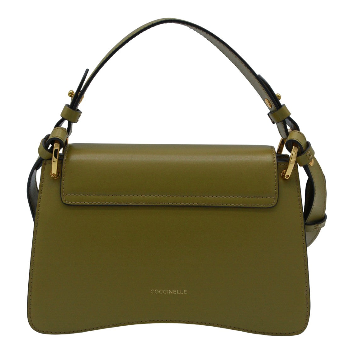 Coccinelle Structured Handbag With Curved Flap Closure