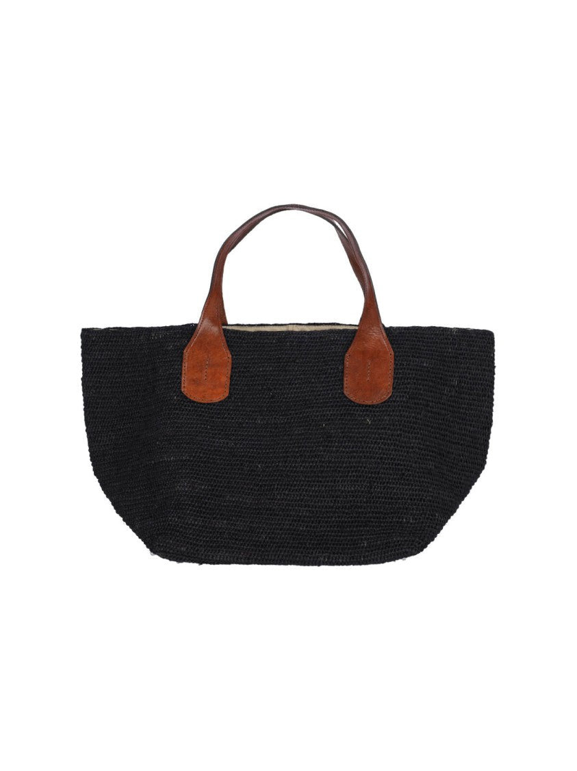 Ibeliv Structured Black Handbag With Minimalist Design