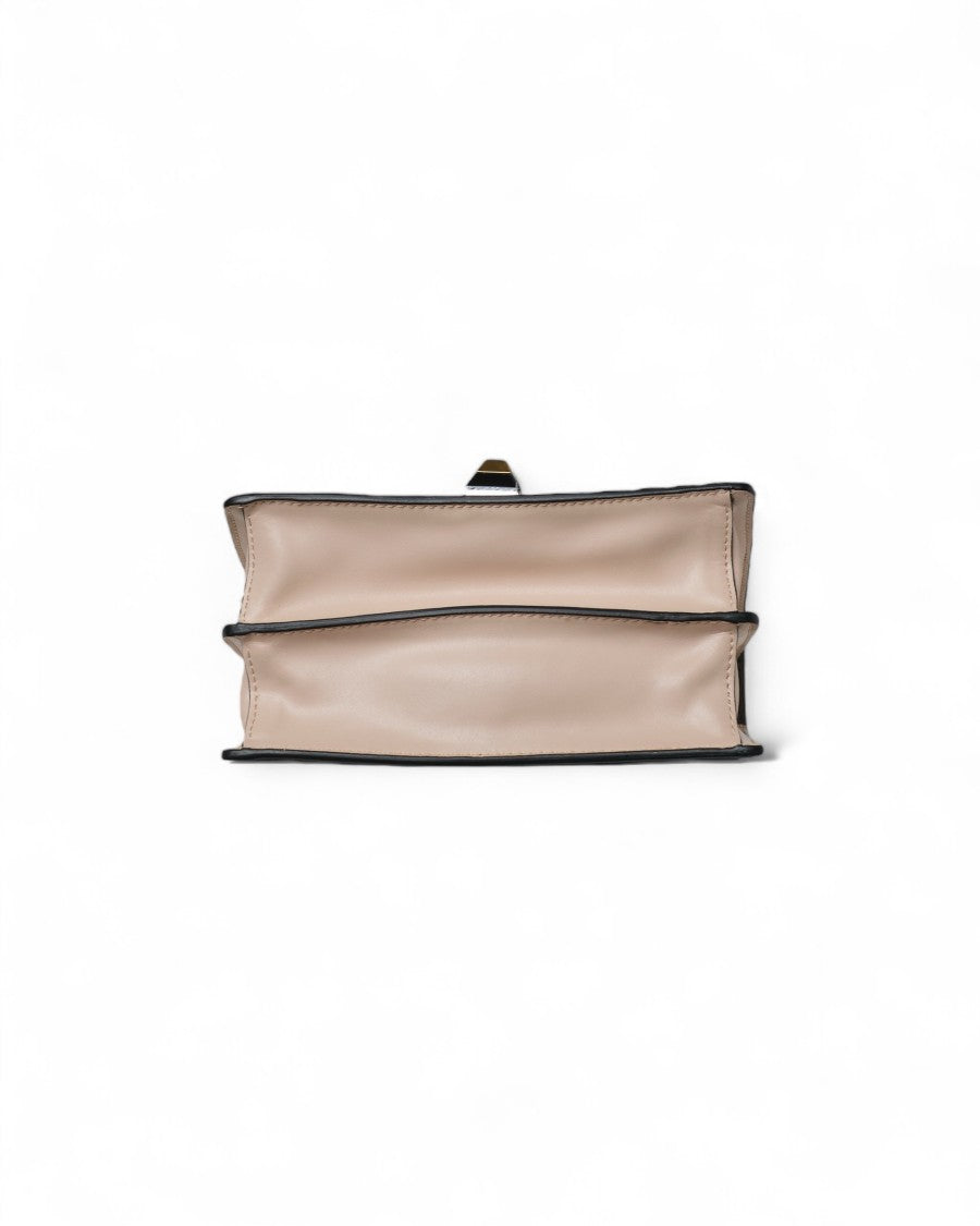 Fendi Tricolor Small Handbag With Python Detail And Chain Strap