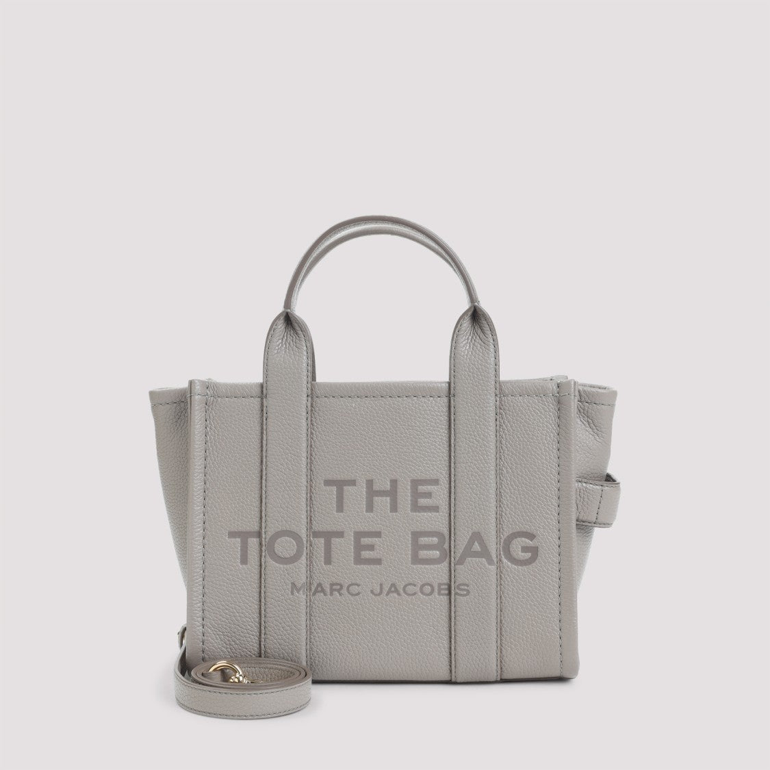 Marc Jacobs The Leather Mini Tote Cement Bag