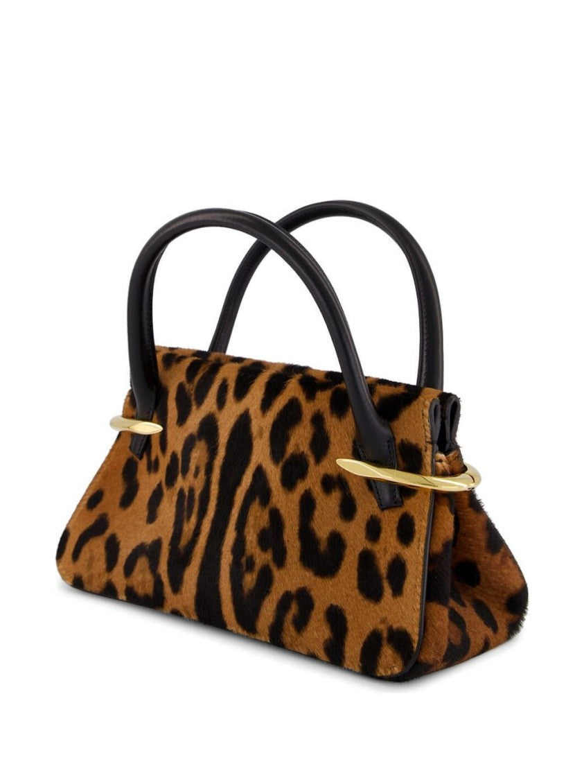 Givenchy Structured Leopard Print Handbag