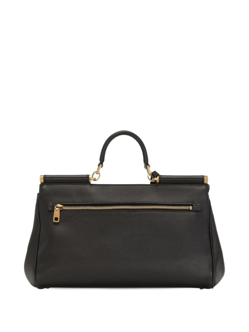 Dolce & Gabbana Plongé Calf Leather Handbag With Adjustable Strap