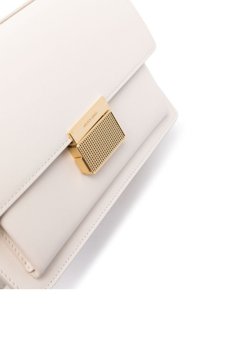 Golden Goose Venezia White Cow Leather Handbag
