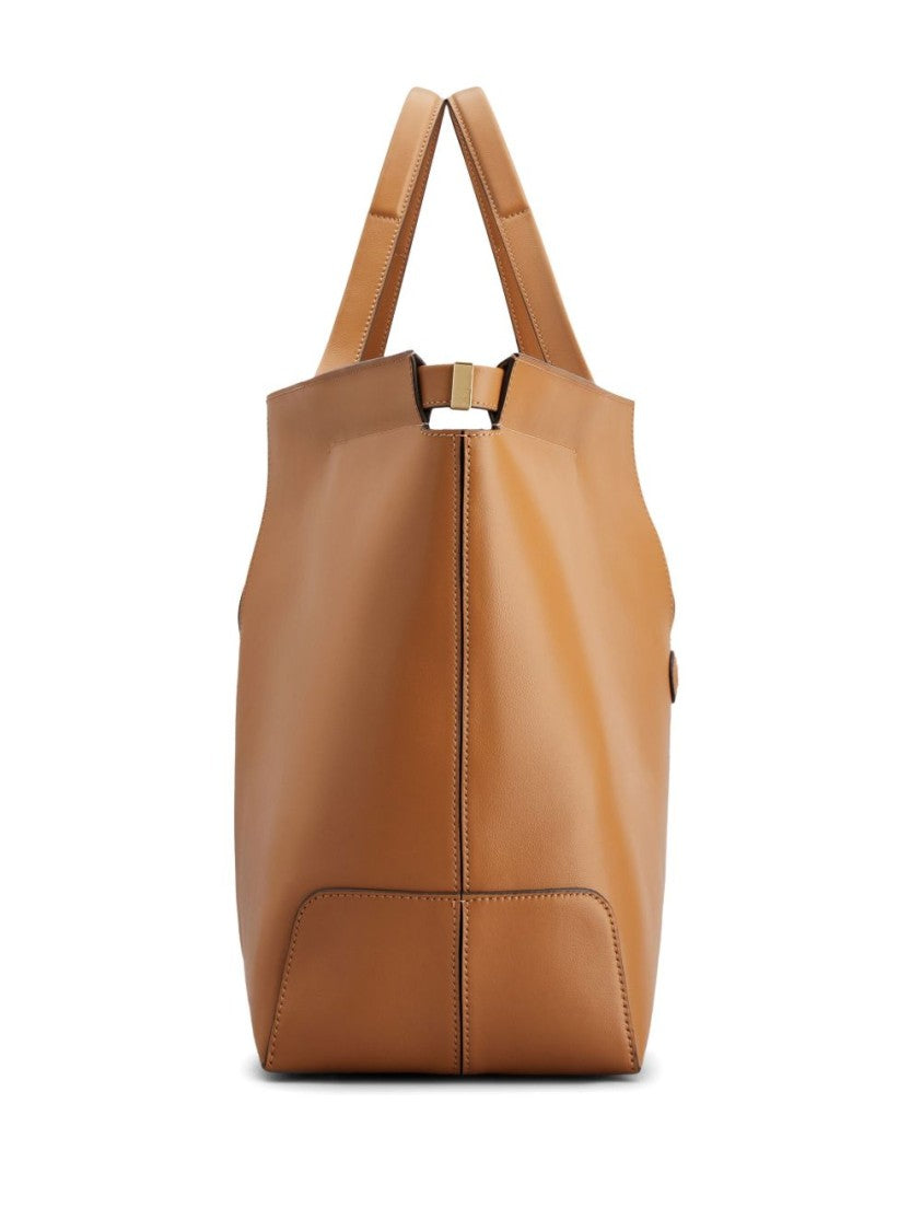 Tod's Smooth Brown Leather Tote