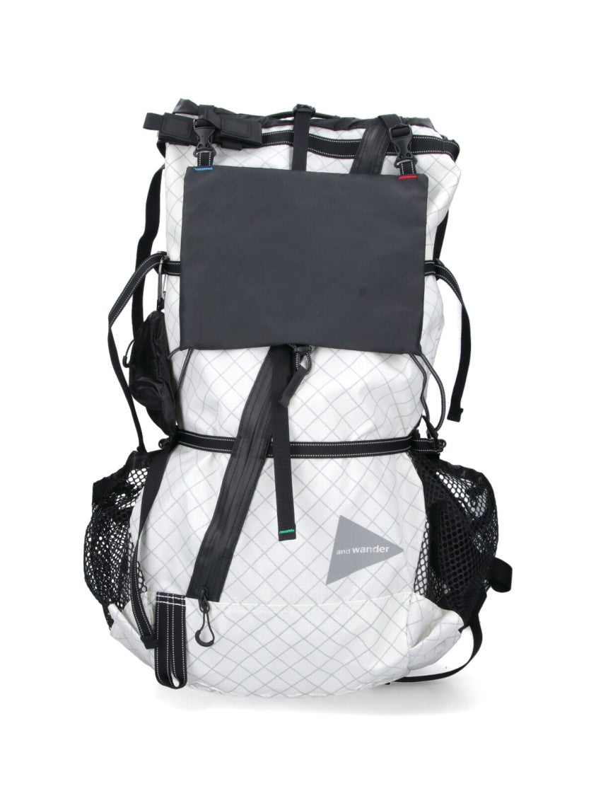 And Wander Minimalist White Bag With Smooth Texture