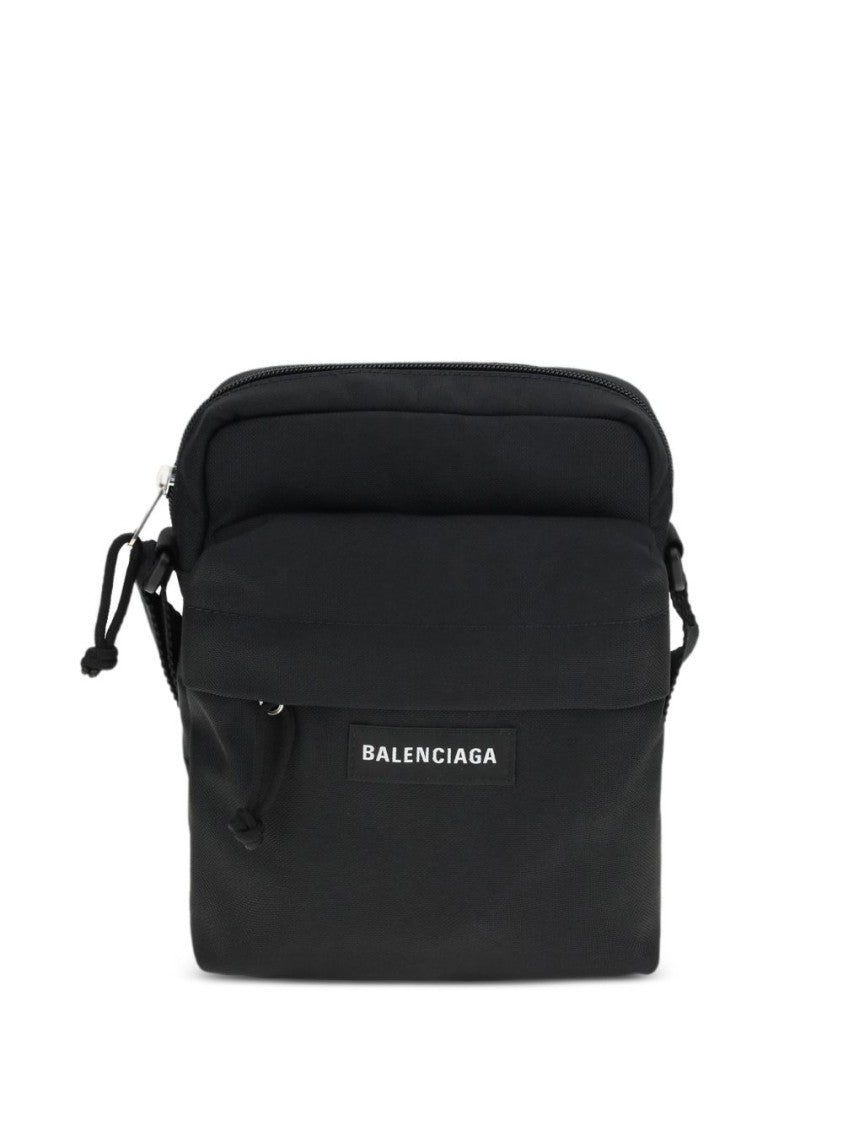 Balenciaga Rectangular Crossbody Bag In Smooth Polyamide Fabric