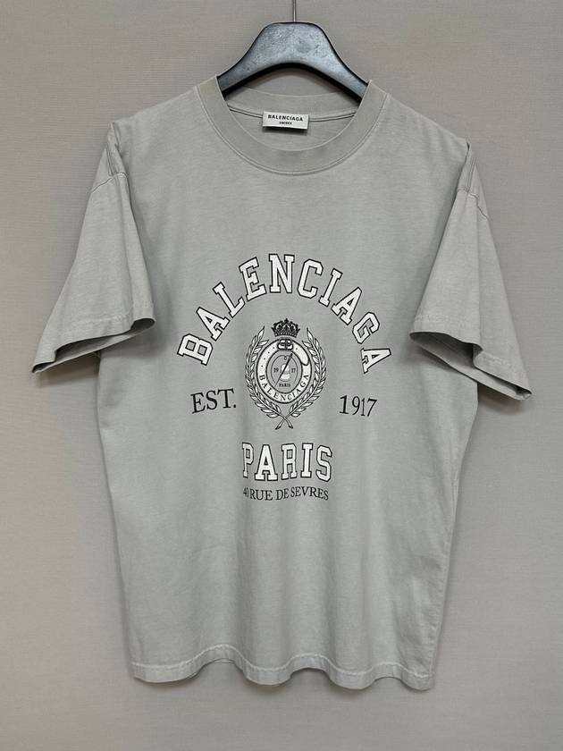 Luxury Balenciaga Trending 2025 College 1917 Short Sleeve T Shirt 100