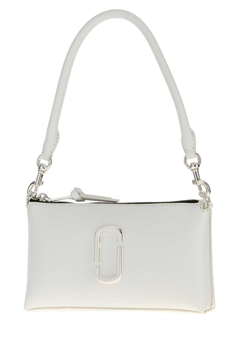Marc Jacobs White Canvas Snapshot Shoulder Bag