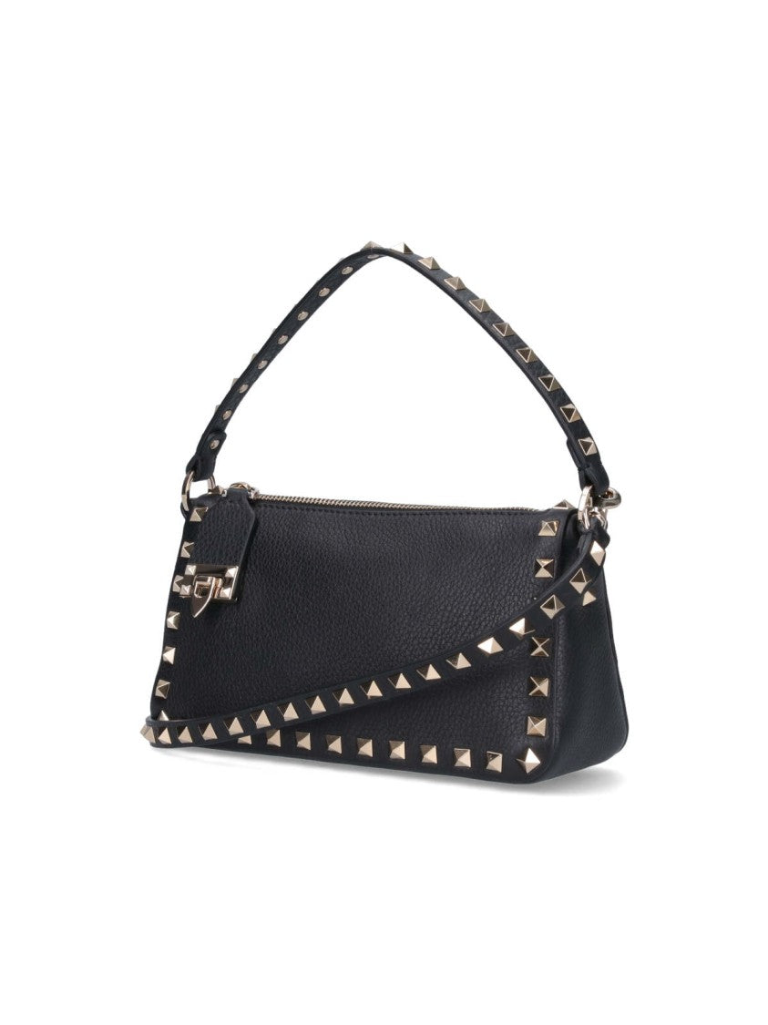 Valentino Garavani Small Rectangular Shoulder Bag With Gold-Tone Studs