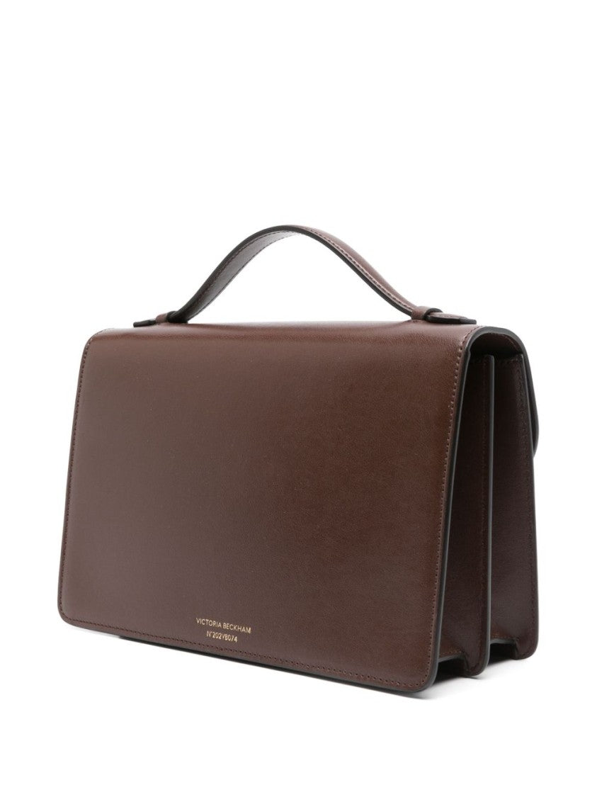 Victoria Beckham Rectangular Calfskin Shoulder Bag With Modern Clasp