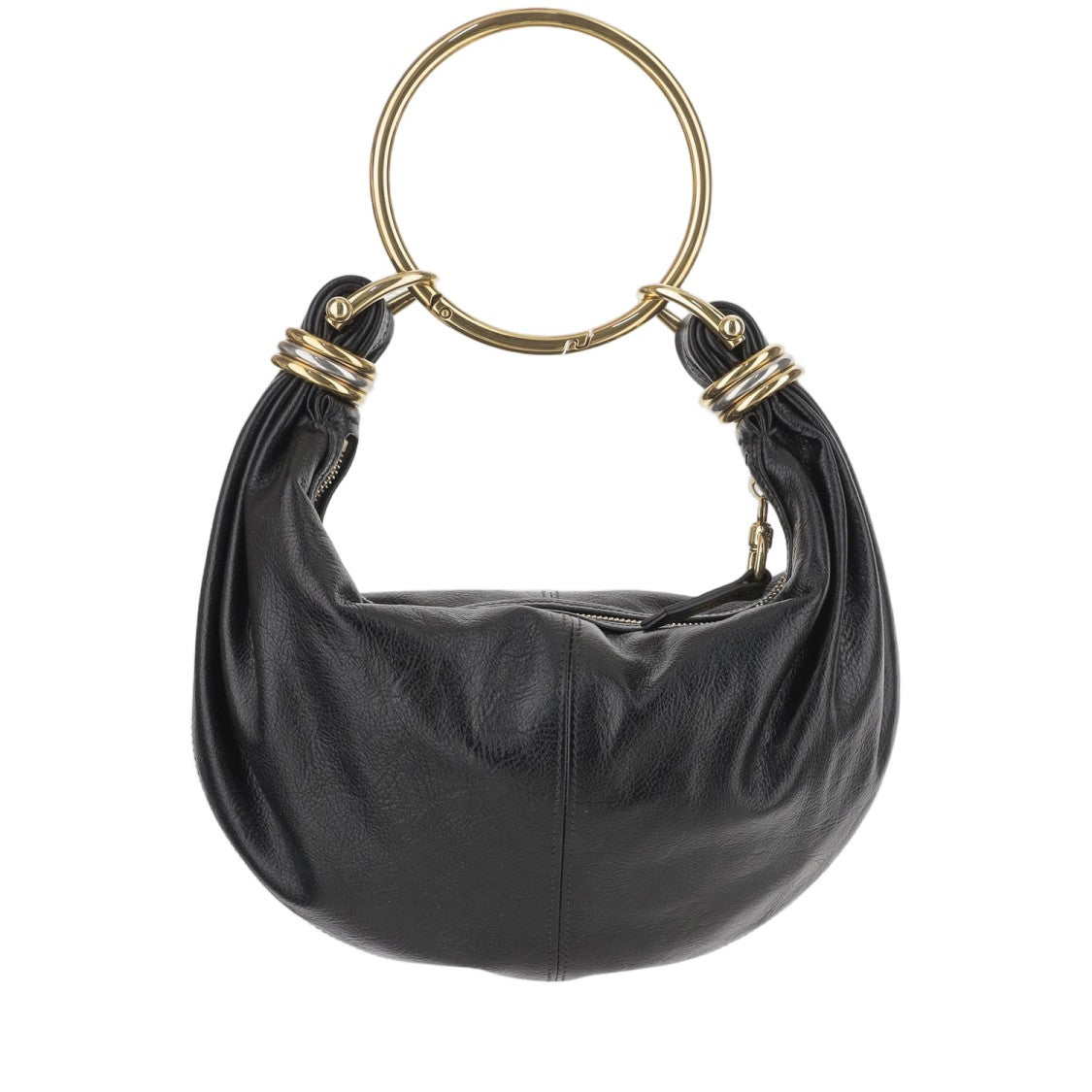 Chloé Crescent-Shaped Black Leather Bag