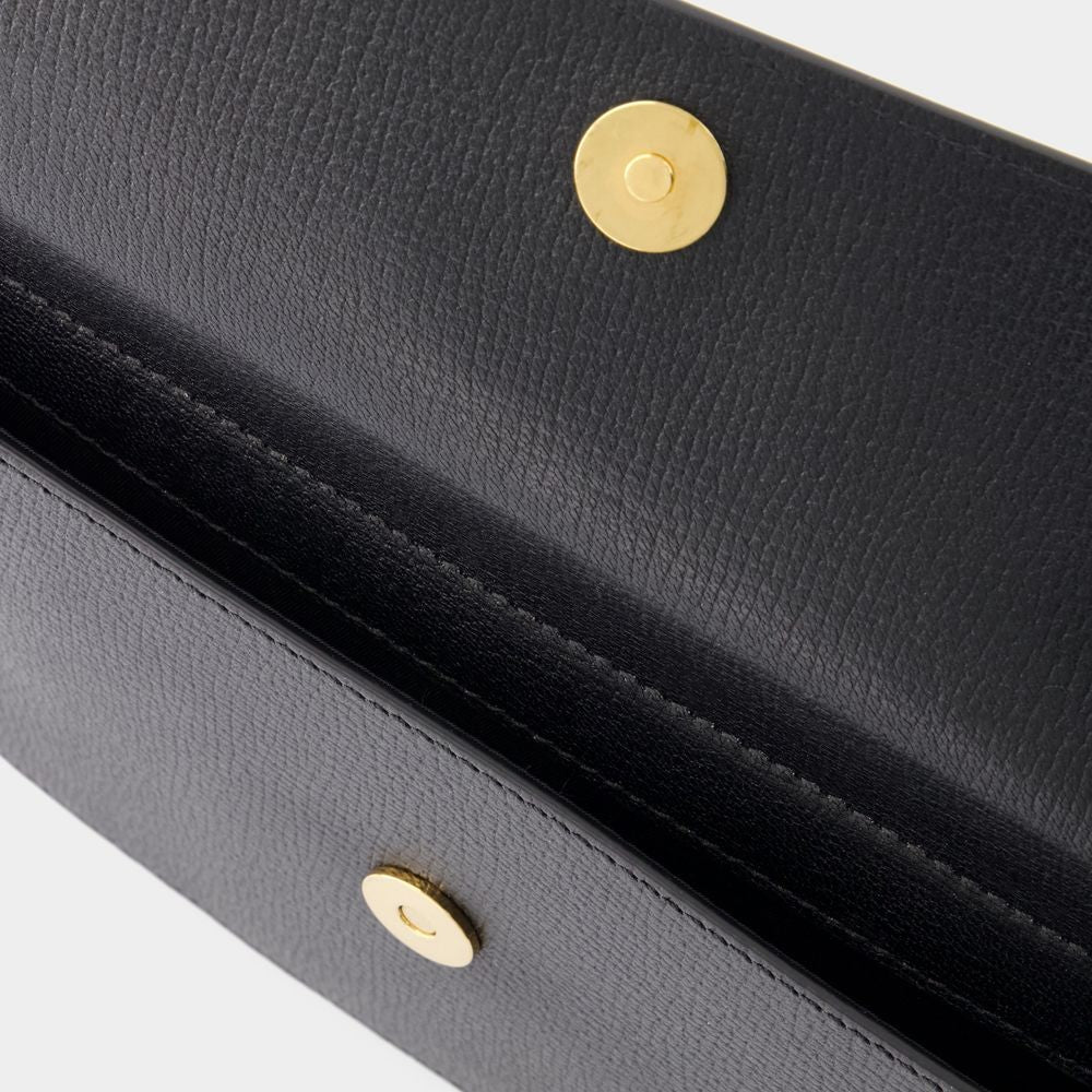 Versace Small Medusa Biggie Clutch - Leather - Black