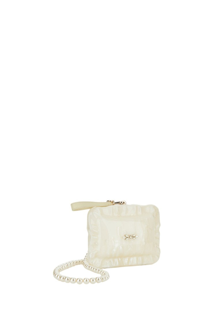 Simone Rocha Pearl-Embellished Pillow-Shaped Shoulder Bag