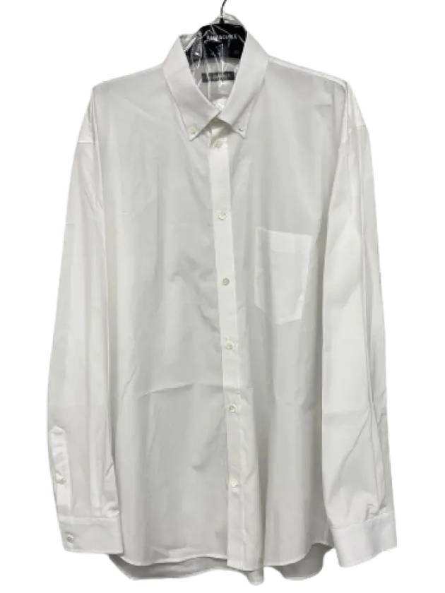 Luxury Balenciaga Trending 2025 Logo Oversized Long Sleeve Shirt White