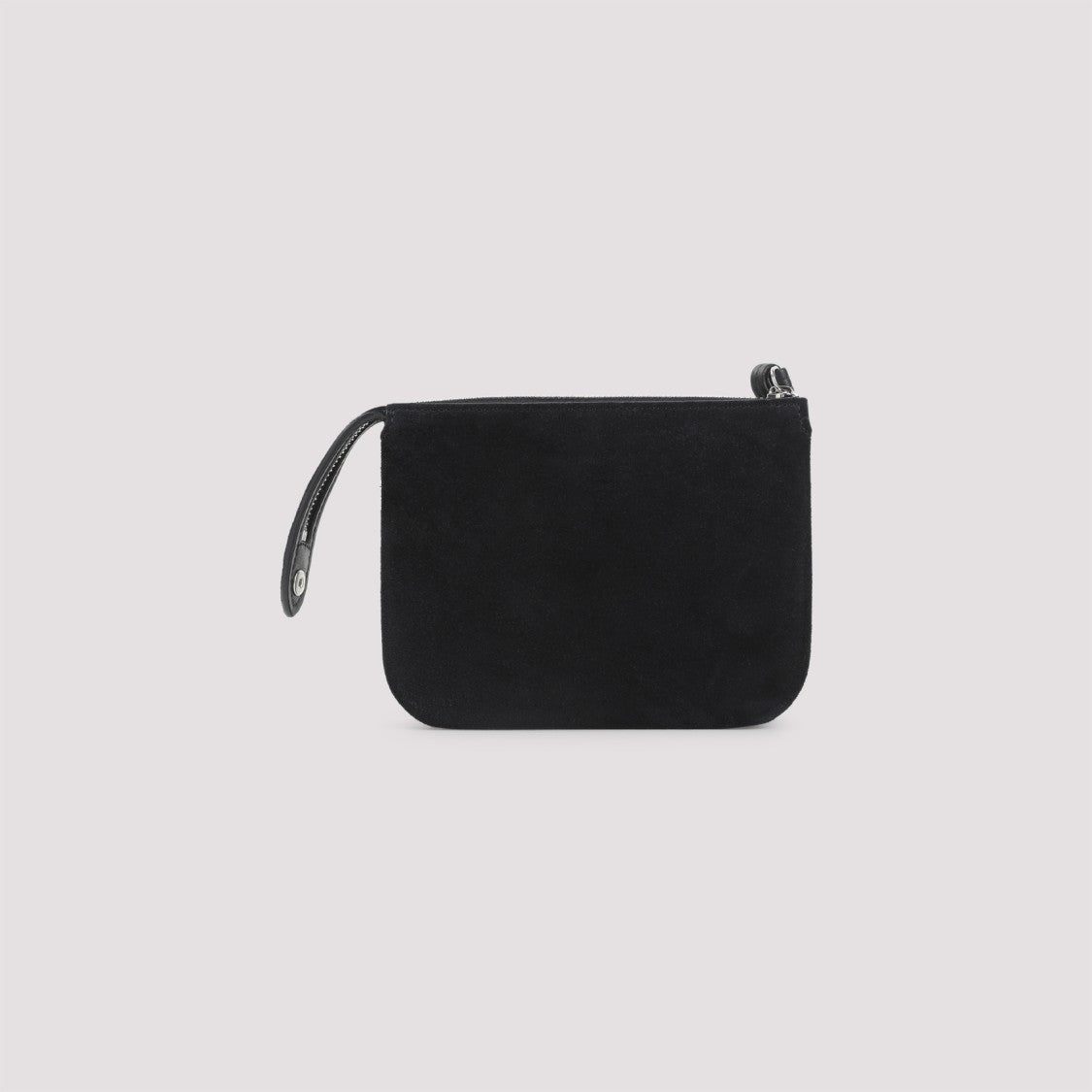 Phoebe Philo Compact Black Suede Shoulder Bag With Refined Design