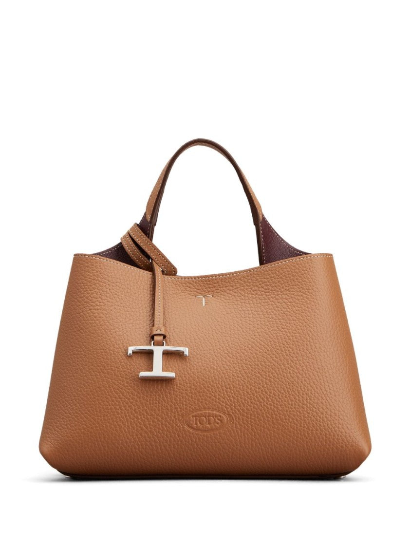 Tod's Structured Shoulder Bag With Pebbled Texture