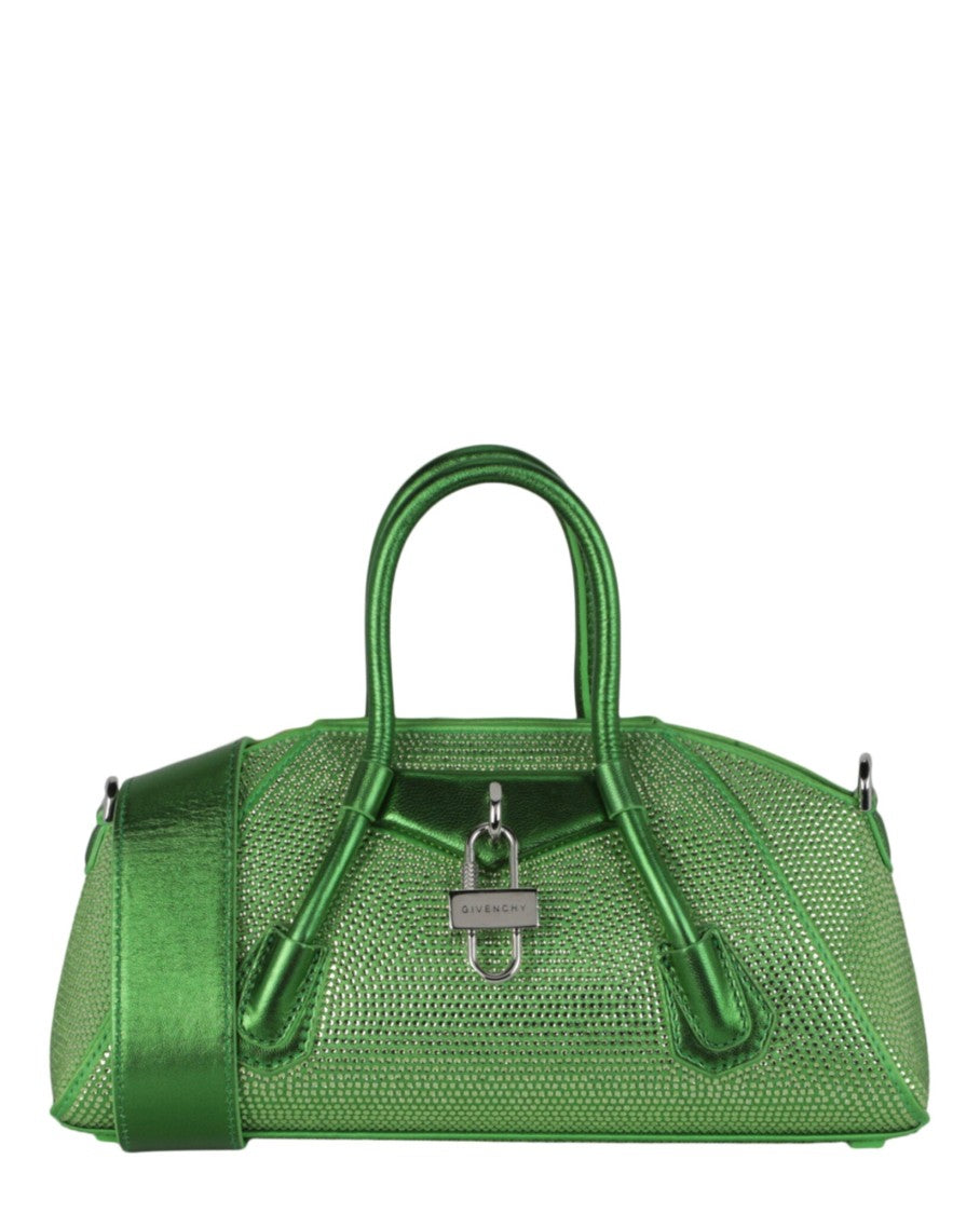 Givenchy Mini Antigona Stretch Top Handle Bag In Satin