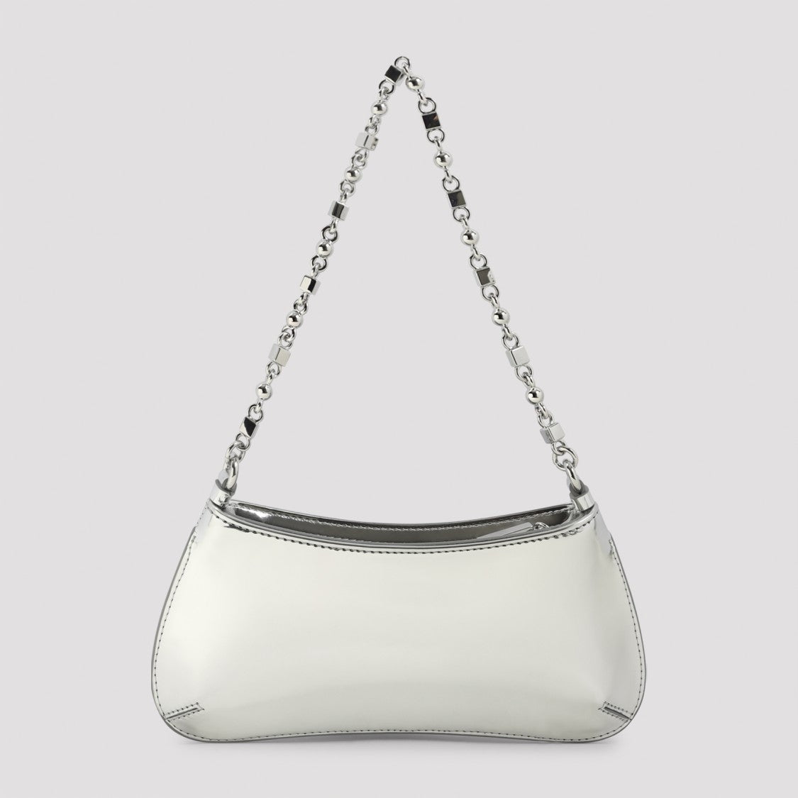 Jacquemus The Petit Bisou Chaine Silver Polyurethane Handbag