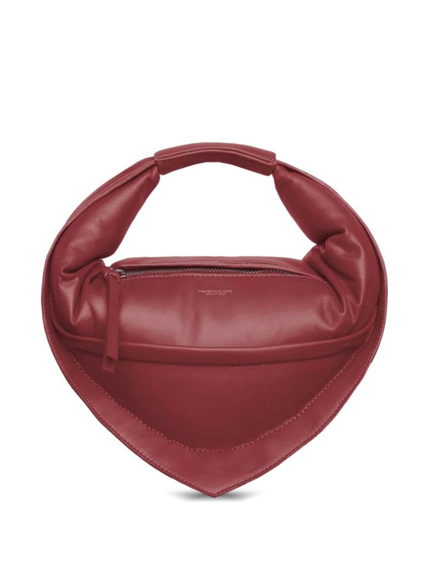 Federico Cina Calfskin Handbag With Triangular Base